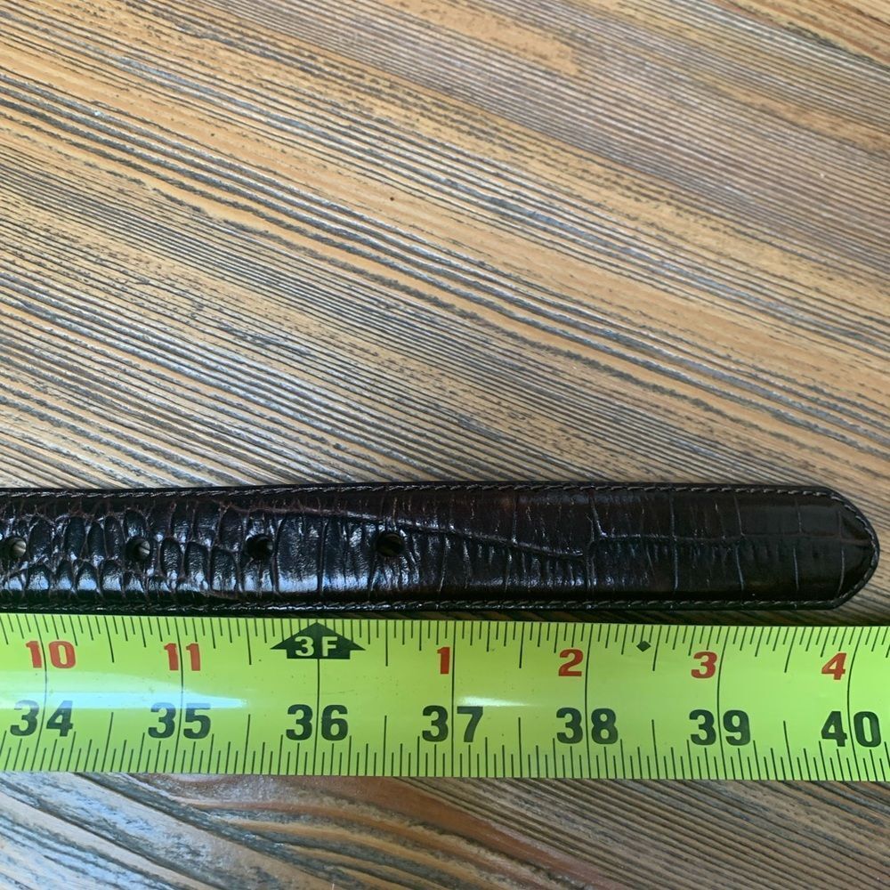 Ralph Lauren Dark Brown Leather Belt - Picture 6 of 8